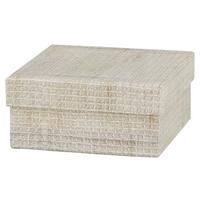 Ajándékdoboz Dunes - bézs/fehér, Modern, karton/papír (12/12/5,5cm) - Modern Living