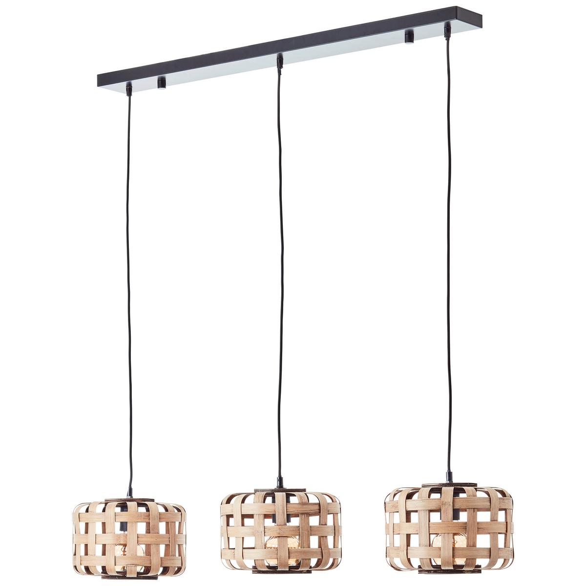 LAMPA WISZĄCA 99810/09 WOODLINE - kolor naturalny/czarny, Natur, metal/drewno (104/24,5/146cm)