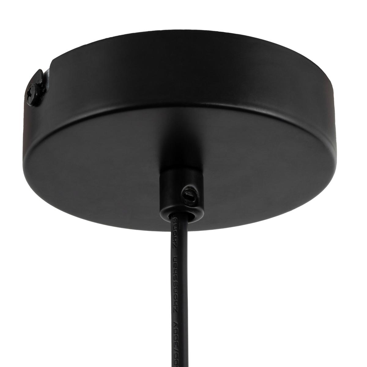 LAMPA WISZĄCA PAULA - biały/kolor złoty, Trend, metal/tkanina (45/130cm) - Novel