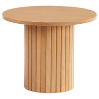 STOLIK BOCZNY PEDRO - kolor dębowy, Design, materiał drewnopochodny/drewno (50/50/40cm) - Xora