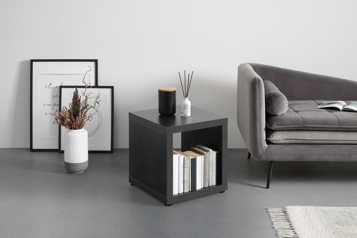 Beistelltisch in Schwarz - Schwarz, Modern, Holzwerkstoff (40/41/40cm) - Mömax