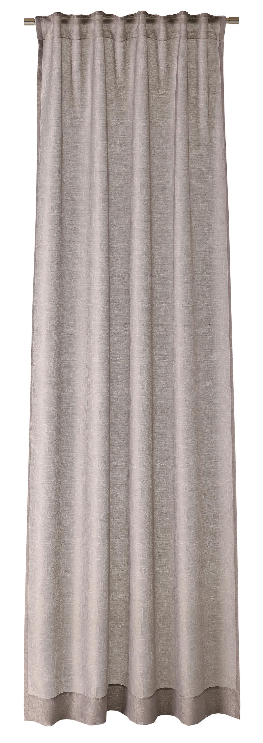 ZASŁONA GOTOWA J-ORNAMENT ALLOVER JOOP! - greige, Basics, tkanina (130/250cm) - Joop!