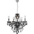 Hängeleuchte Isabella, max. 40 Watt - Taupe/Chromfarben, ROMANTIK / LANDHAUS, Kunststoff/Metall (149cm) - MÖMAX modern living