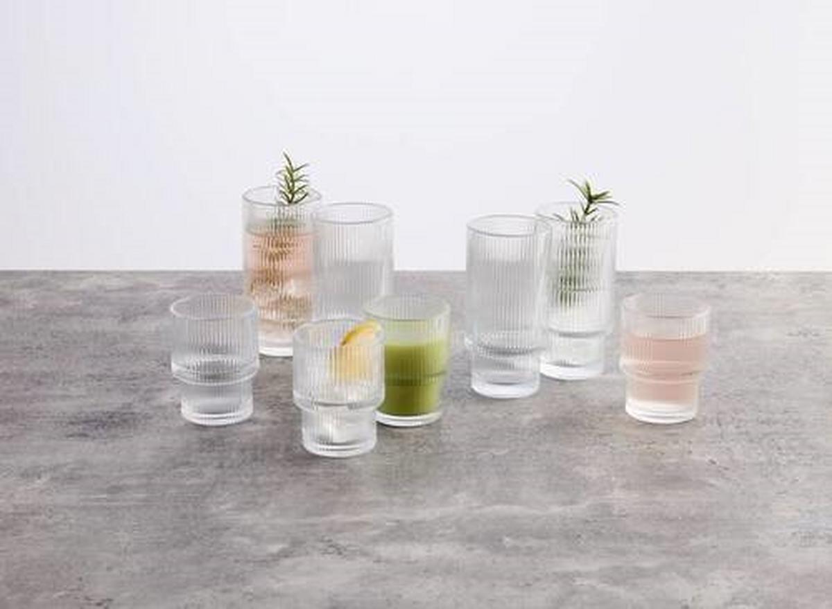Gläserset Rosemary - 277ml Transparent, 4-teilig - Transparent, Modern, Glas (6,8/14cm) - Mömax