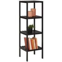 Polica Lilly - crna, Moderno, drvni materijal (34/110/33cm) - Modern Living