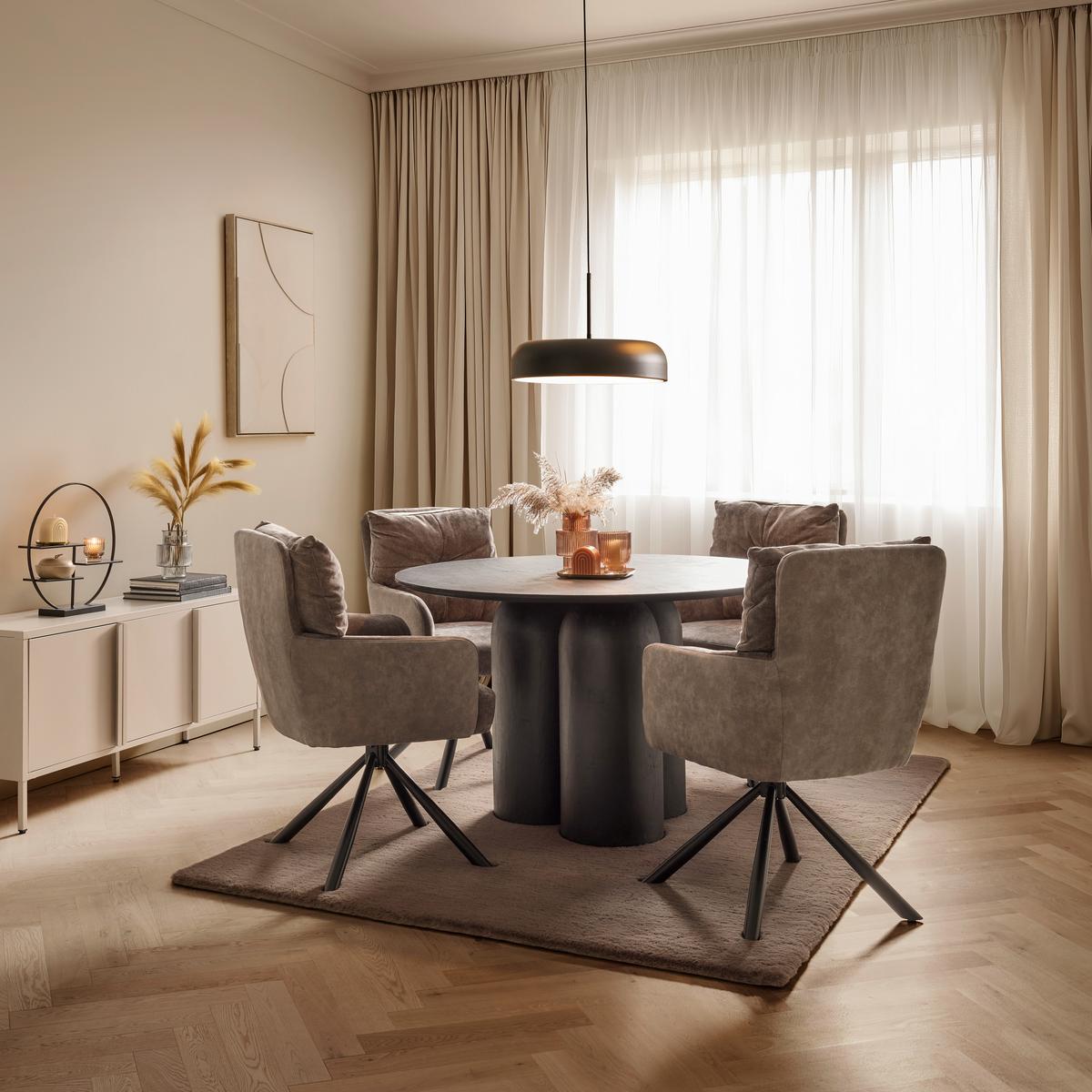 Umetno Krzno Caroline 3 - temno rjava/rjava, Konvencionalno, tekstil (160/220cm) - Mömax