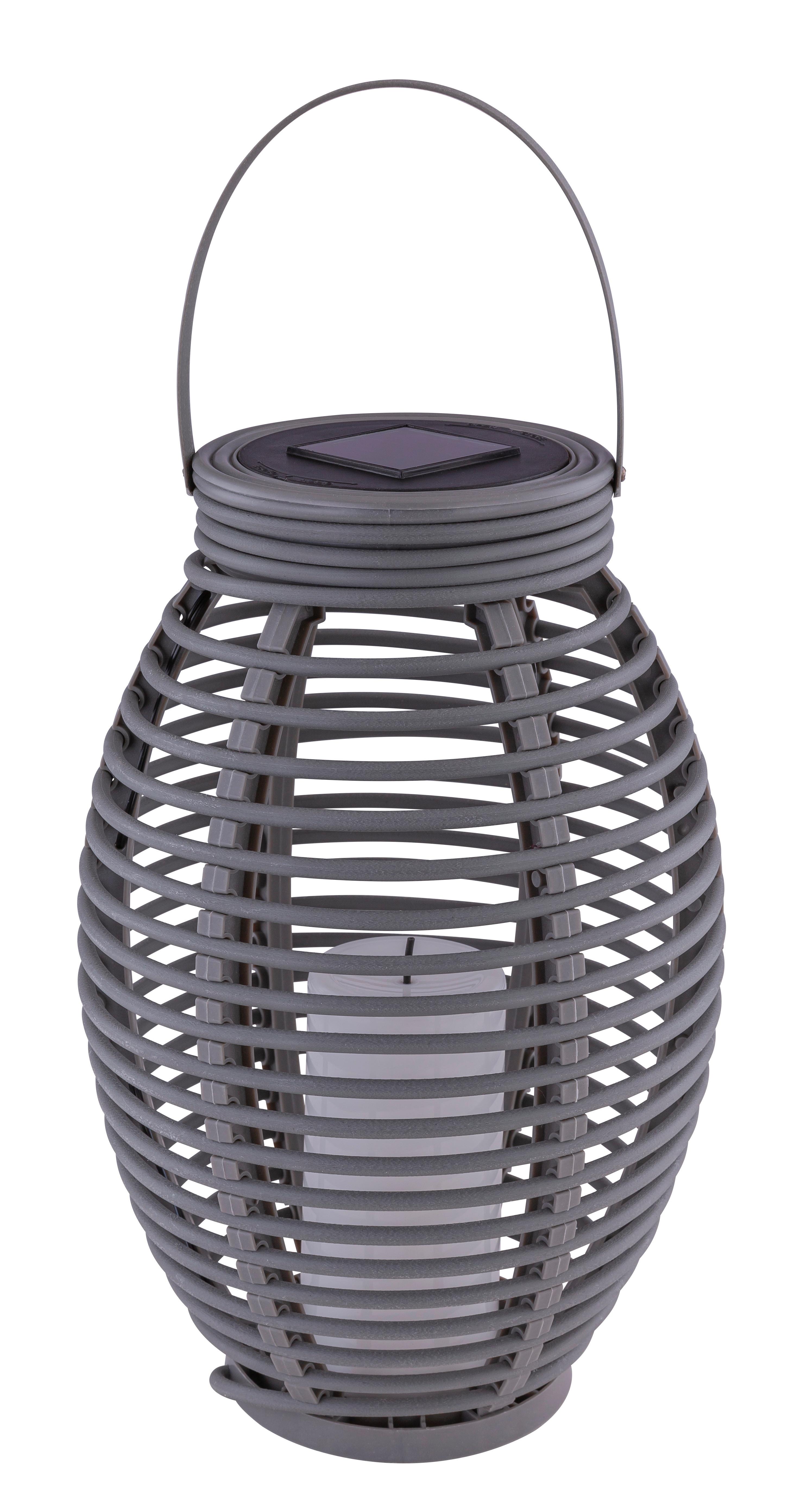 Solarna Svetilka Solar, S Sijalko - siva, Basics, umetna masa (18,5/35cm) - Globo