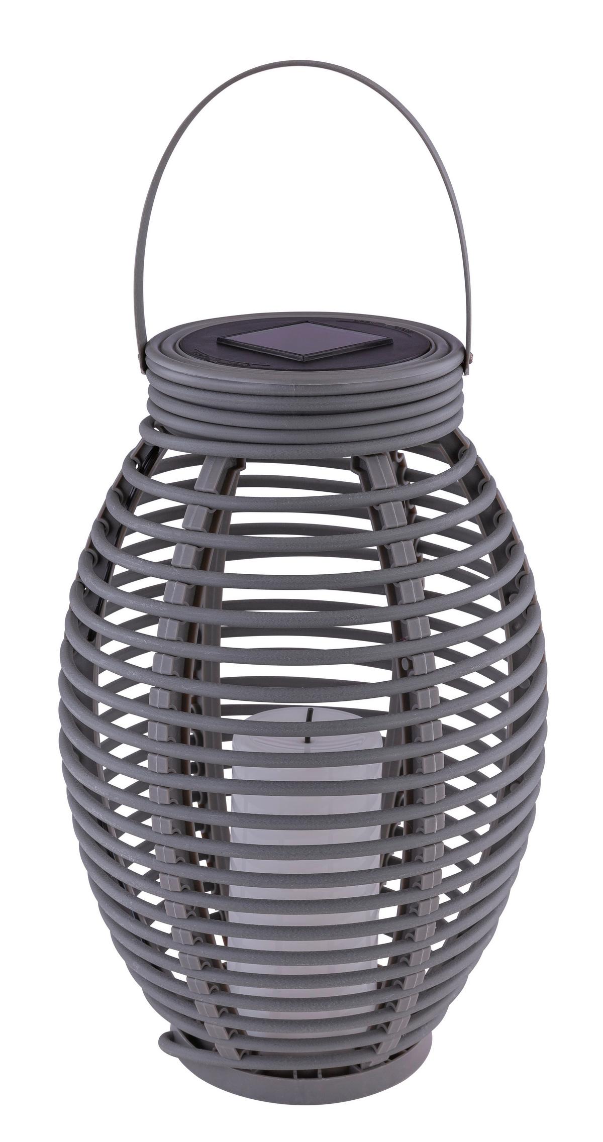 Solarna Svjetiljka Siva Boja - siva, Basics, plastika (18,5/35cm) - Globo