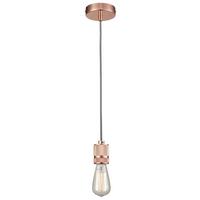 Schnurpendel Jannis max. 40 Watt - Kupferfarben, MODERN, Metall (120cm) - Modern Living