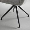 STOL MED ARMSTÖD PAOLO - grå/svart, Modern, metall/trä (57/89/62cm) - Bessagi Home