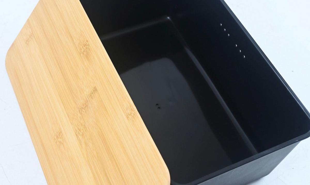 Kutija Za Kruh Magnus - prirodne boje/crna, Moderno, plastika/prirodni materijali (34/18/13,5cm) - Mömax