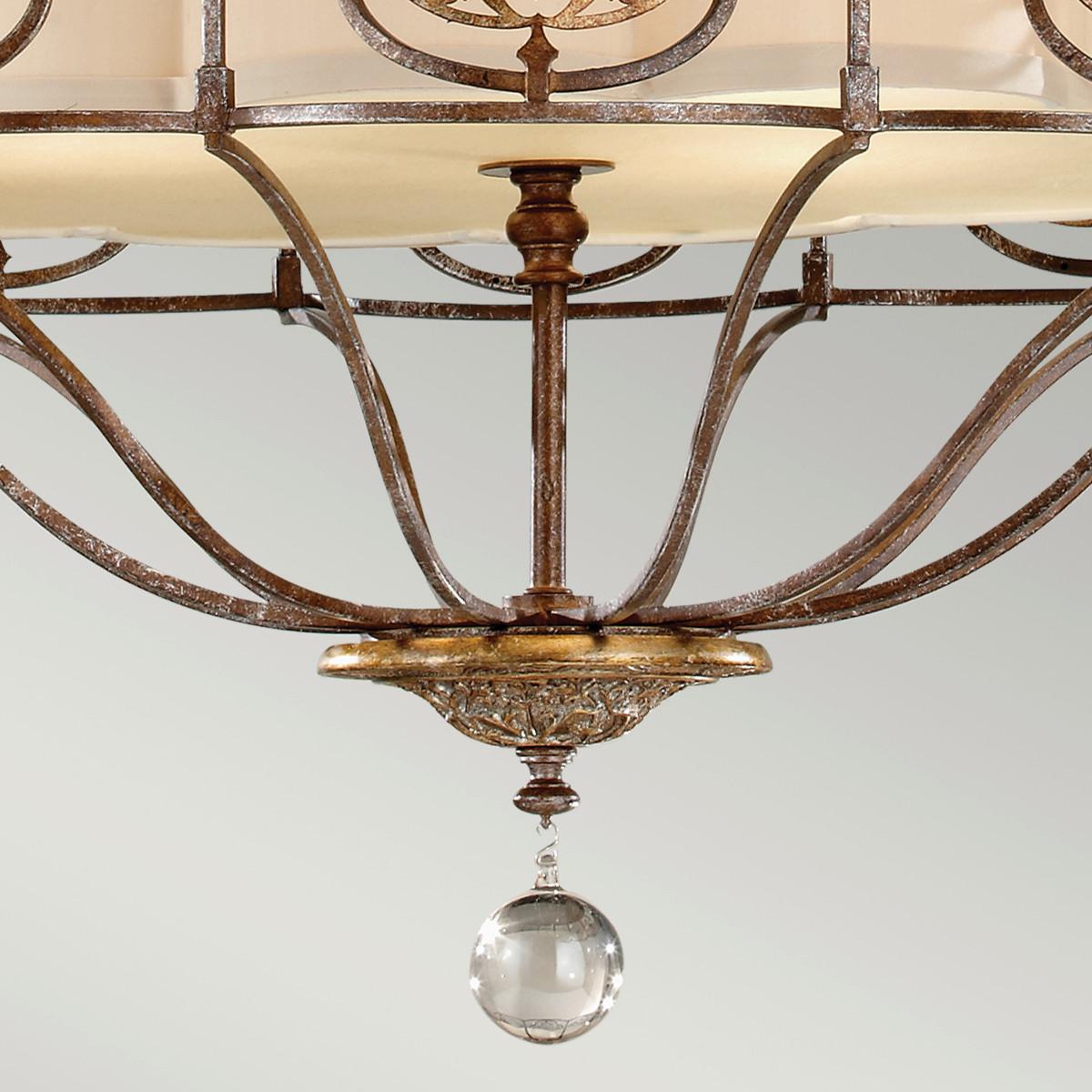 Luster Marcella Fe-Marcella4 - brončane boje, Konvencionalno, staklo/metal (81.9/123.7cm) - Elstead Lighting