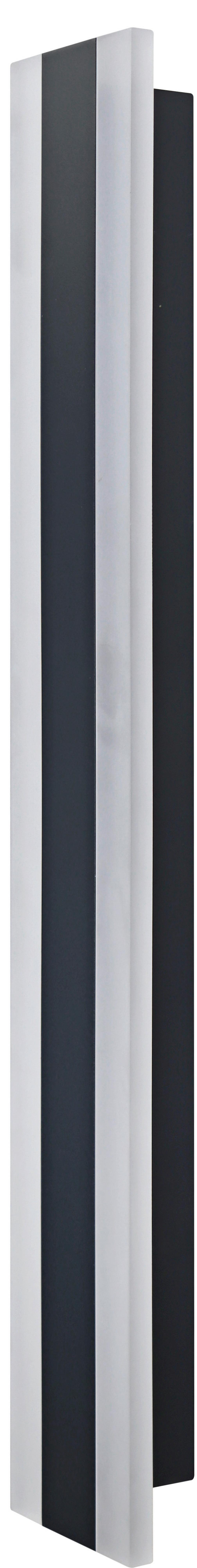 Außenwandleuchte Irena Anthrazit max. 18 Watt - Anthrazit, Design, Metall (100/9/5cm)