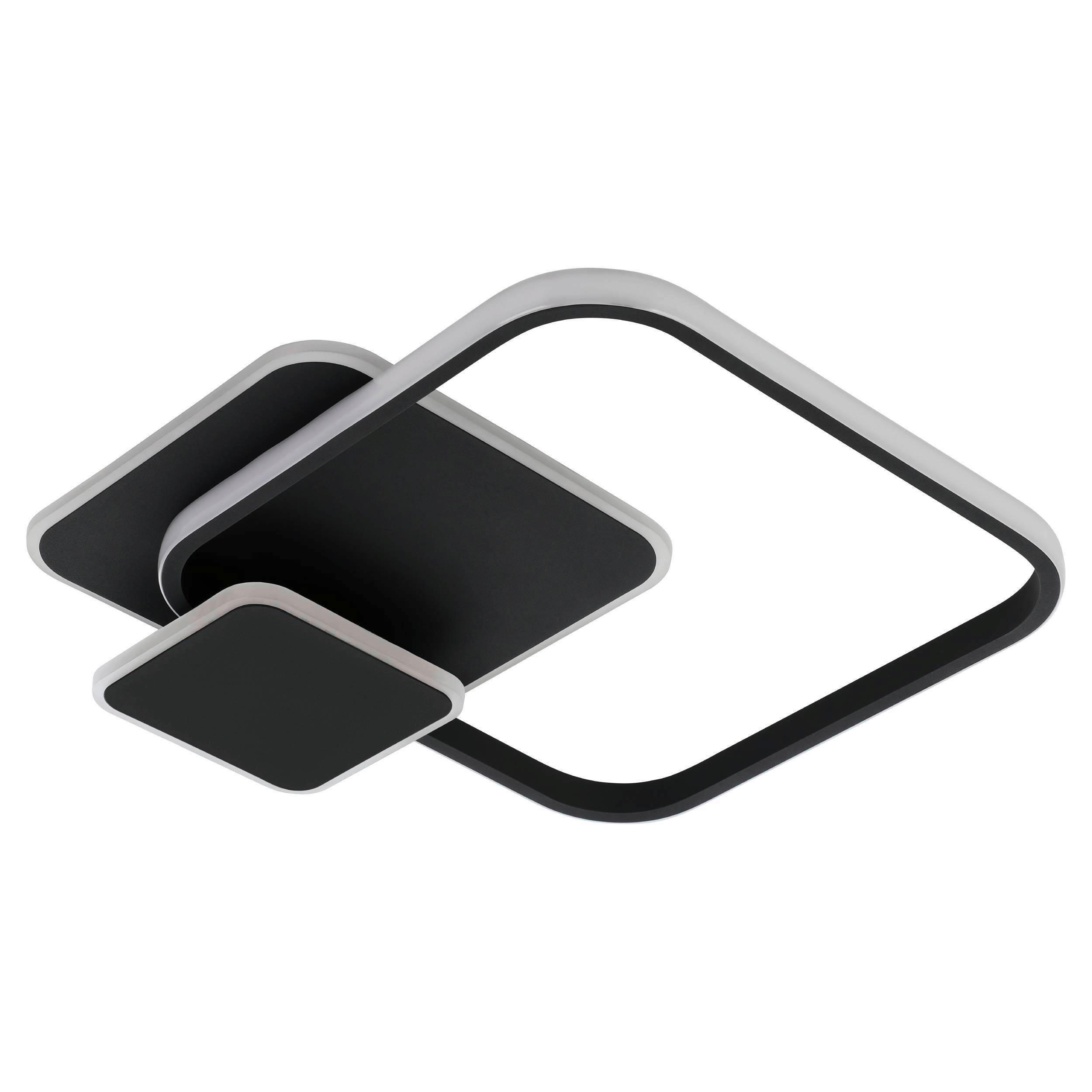 Led-deckenleuchte 33481 Cpraggia - Weiss/Schwarz, Design, Kunststoff/Metall (45/40,5/6cm) - Eglo
