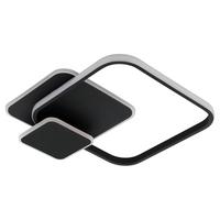 Led-deckenleuchte 33481 Cpraggia - Weiss/Schwarz, Design, Kunststoff/Metall (45/40,5/6cm) - Eglo