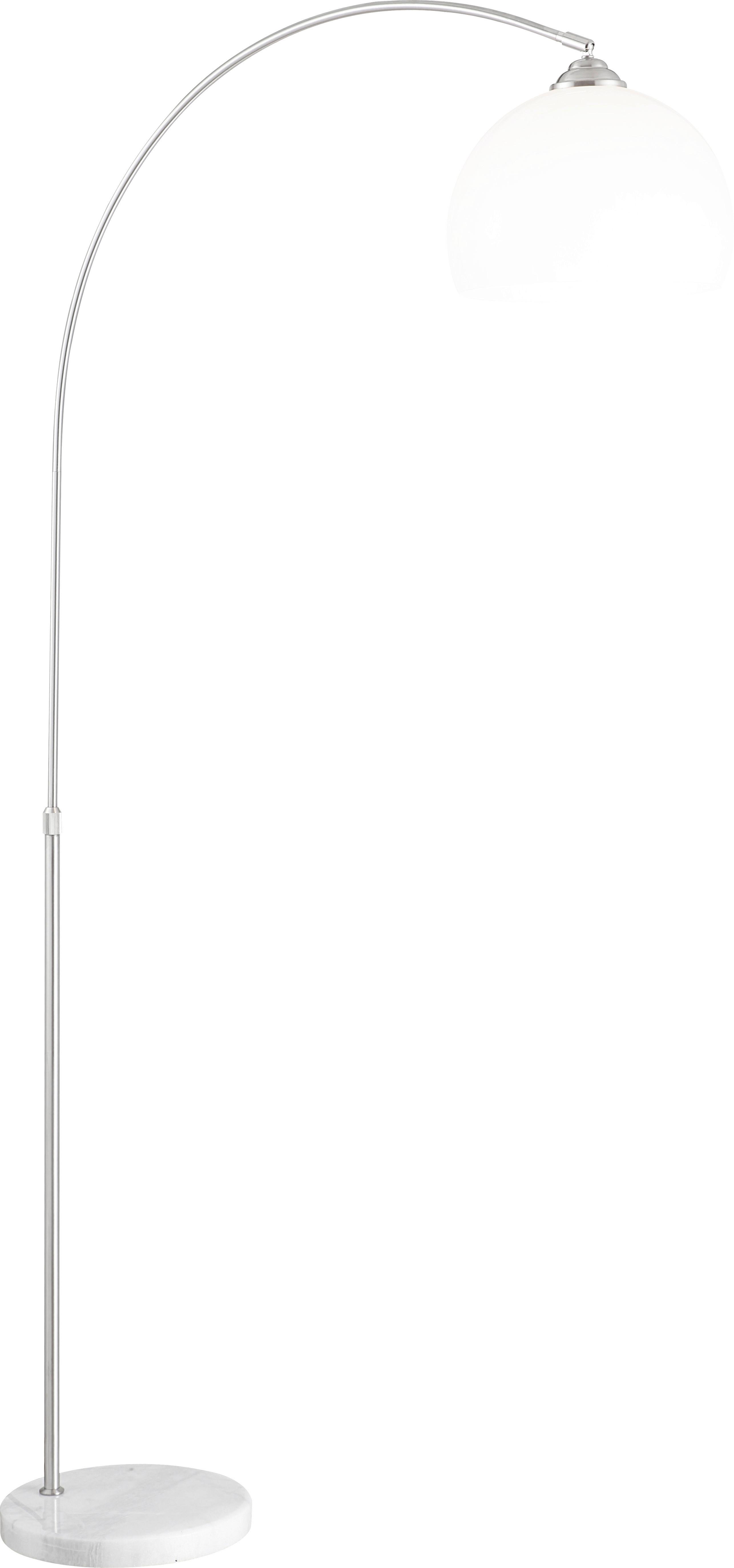 Stoječa Led-svetilka Newcastle - bela, Design, kamen/kovina (92/30/196cm) - Globo