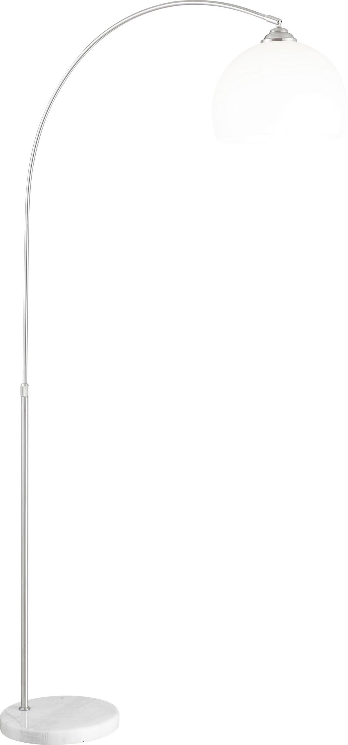 Stoječa Led-svetilka Newcastle - bela, Design, kamen/kovina (92/30/196cm) - Globo