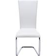 Schwingstuhl in Weiß - Weiß, MODERN, Textil/Metall (43/101/59cm) - Mömax modern living