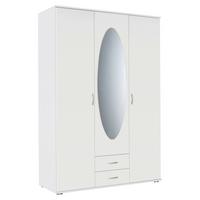 Ormar Za Odjeću Paul - bijela/boje aluminija, Konvencionalno, drvni materijal/plastika (127/188/52cm) - Modern Living