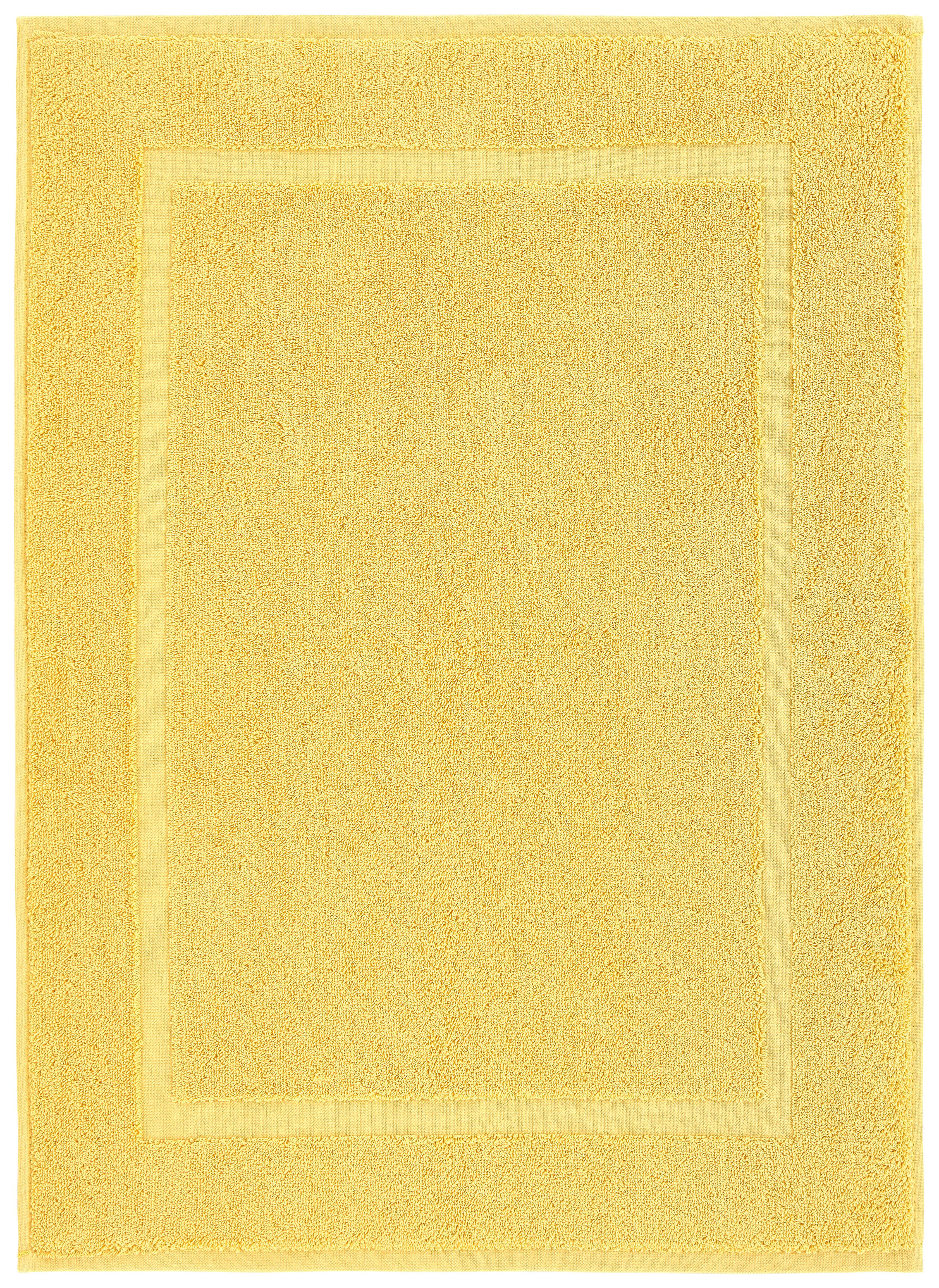 BADRUMSMATTA MELANIE - gul, textil (50/70cm) - Modern Living