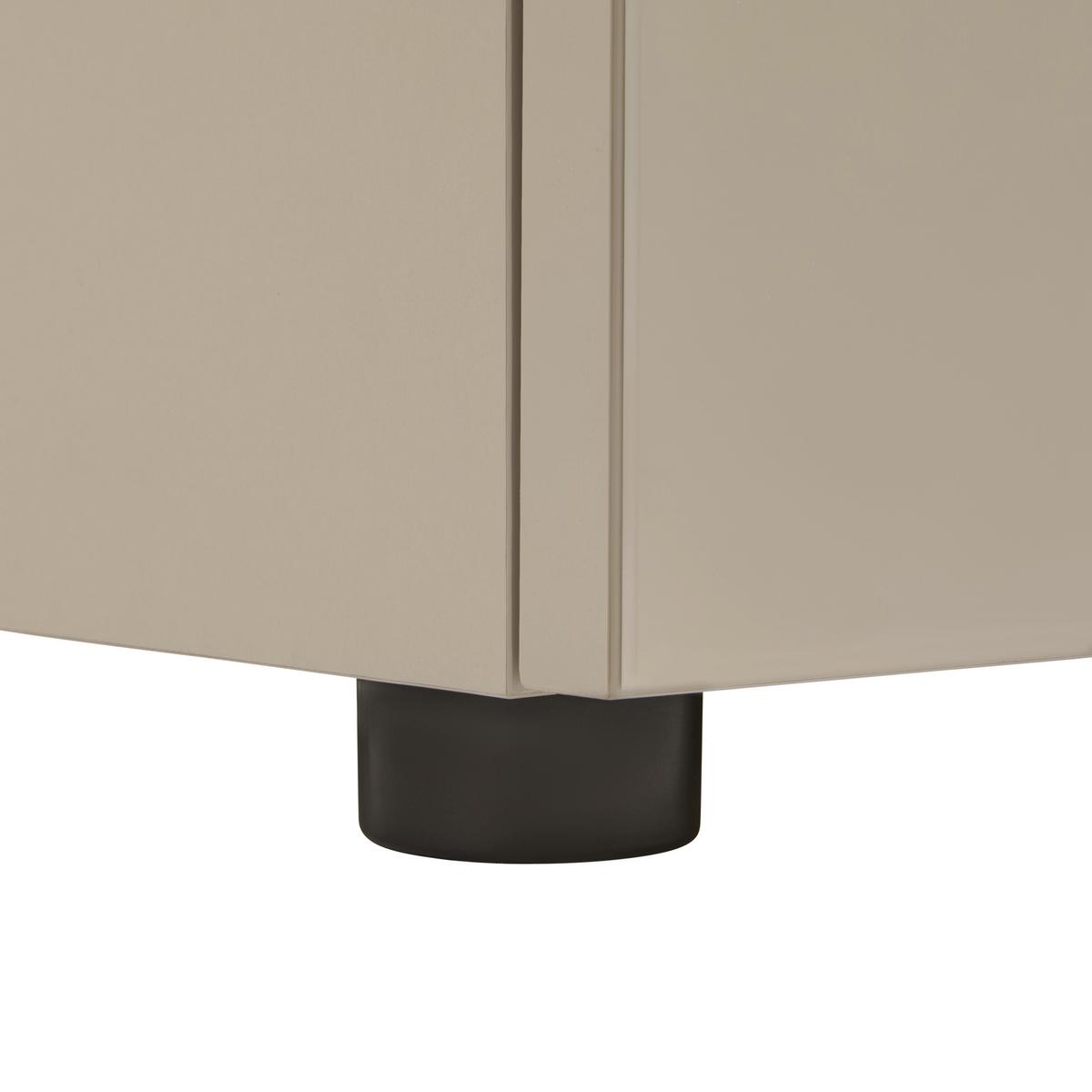 TV-Element Siena Kaschmir - Chromfarben/Kaschmir, MODERN, Glas/Holzwerkstoff (226/55/40cm) - Premium Living