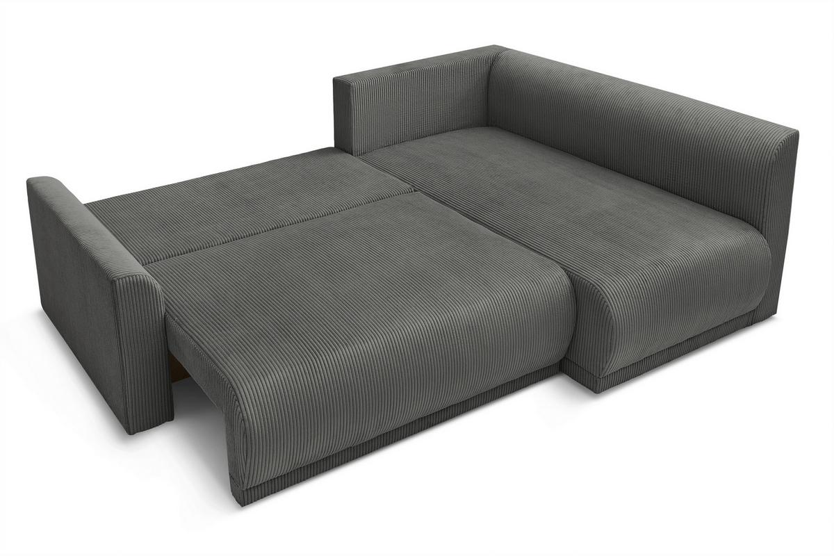 Coltar Kim - gri închis, Modern, lemn/textil (233/160cm) - Modern Living