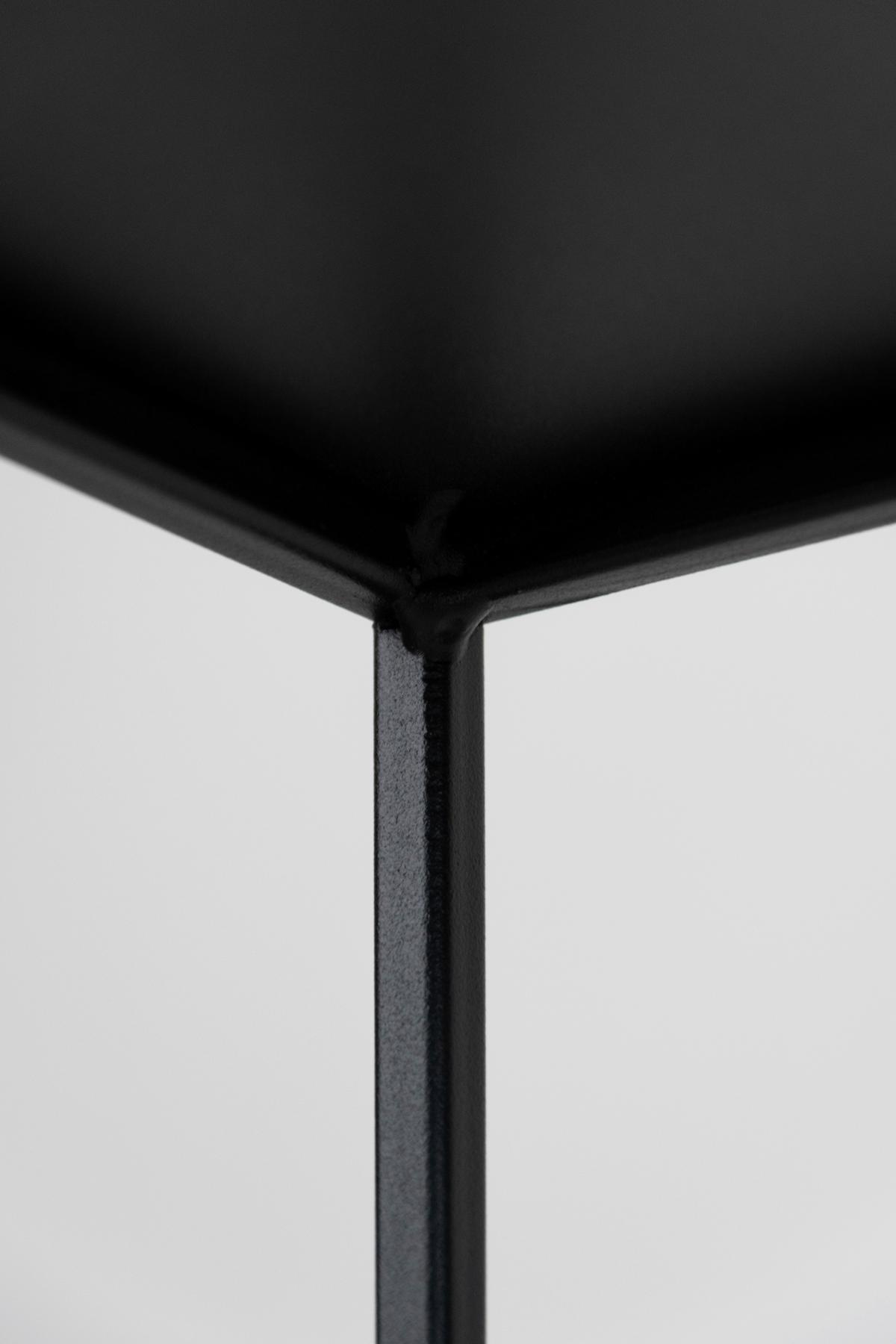 Blumenständer Schwarz - Schwarz, Basics, Metall (25/47/25cm)