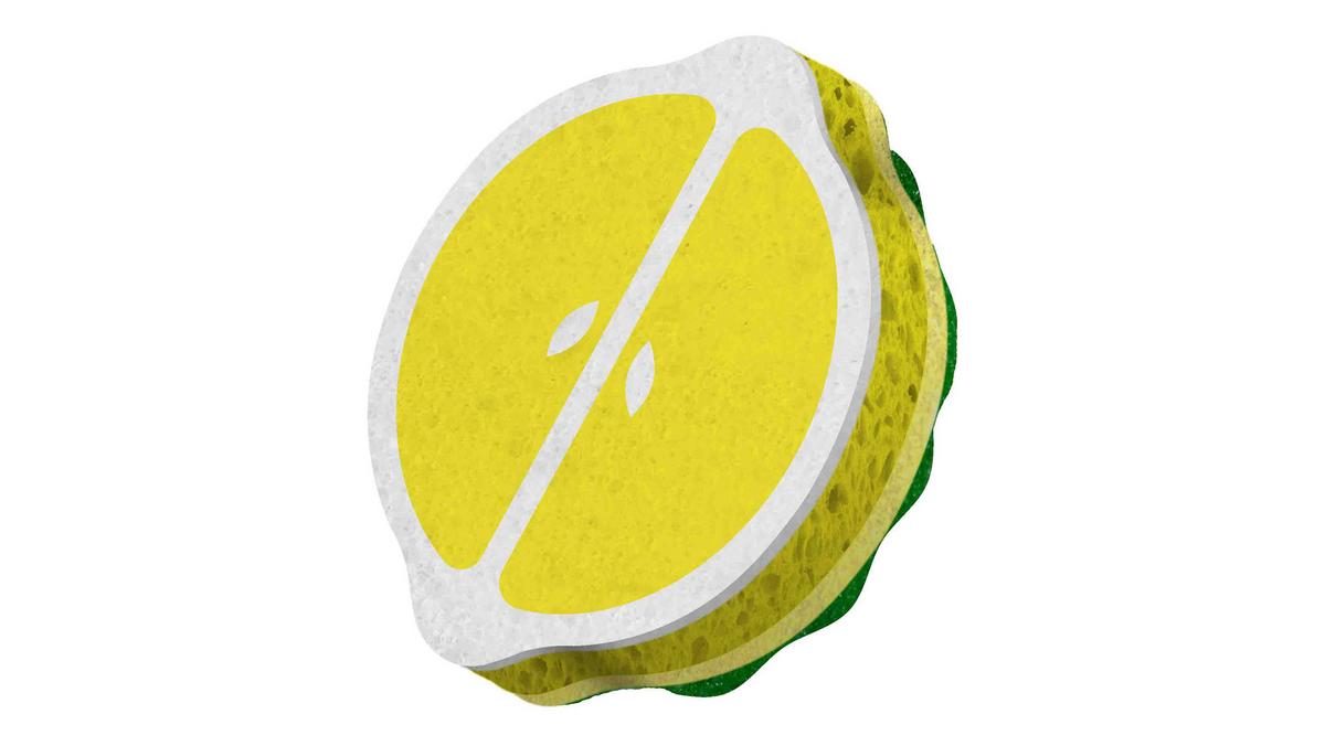 Szivacs Vileda Punch Lemon 1x - Basics (10,2/15/3,2cm) - Vileda
