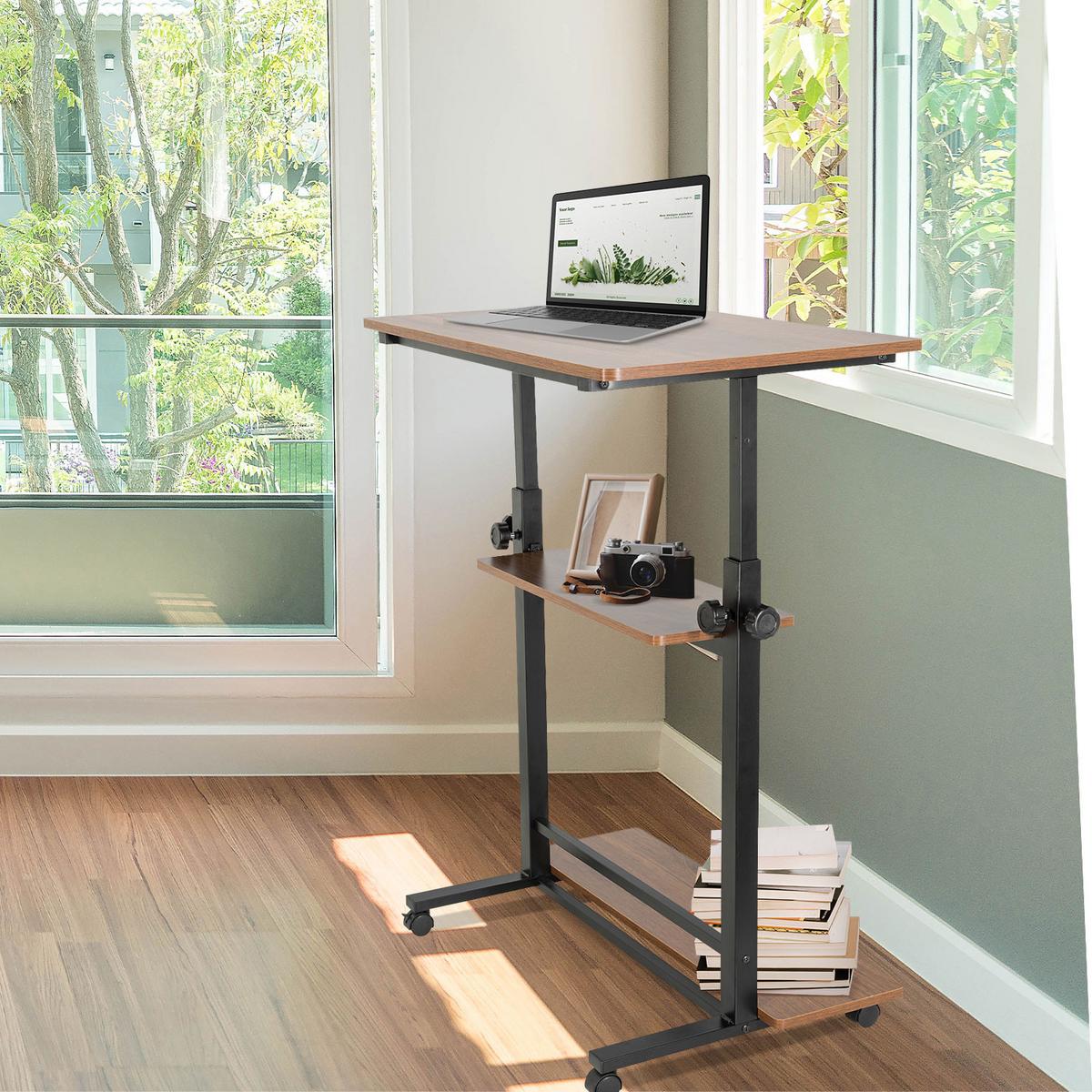 Pisalna Miza Workstation Ii, Črna, Hrast - črna/barva oreha, Basics, kovina/umetna masa (80/80x120/50cm) - MID.YOU