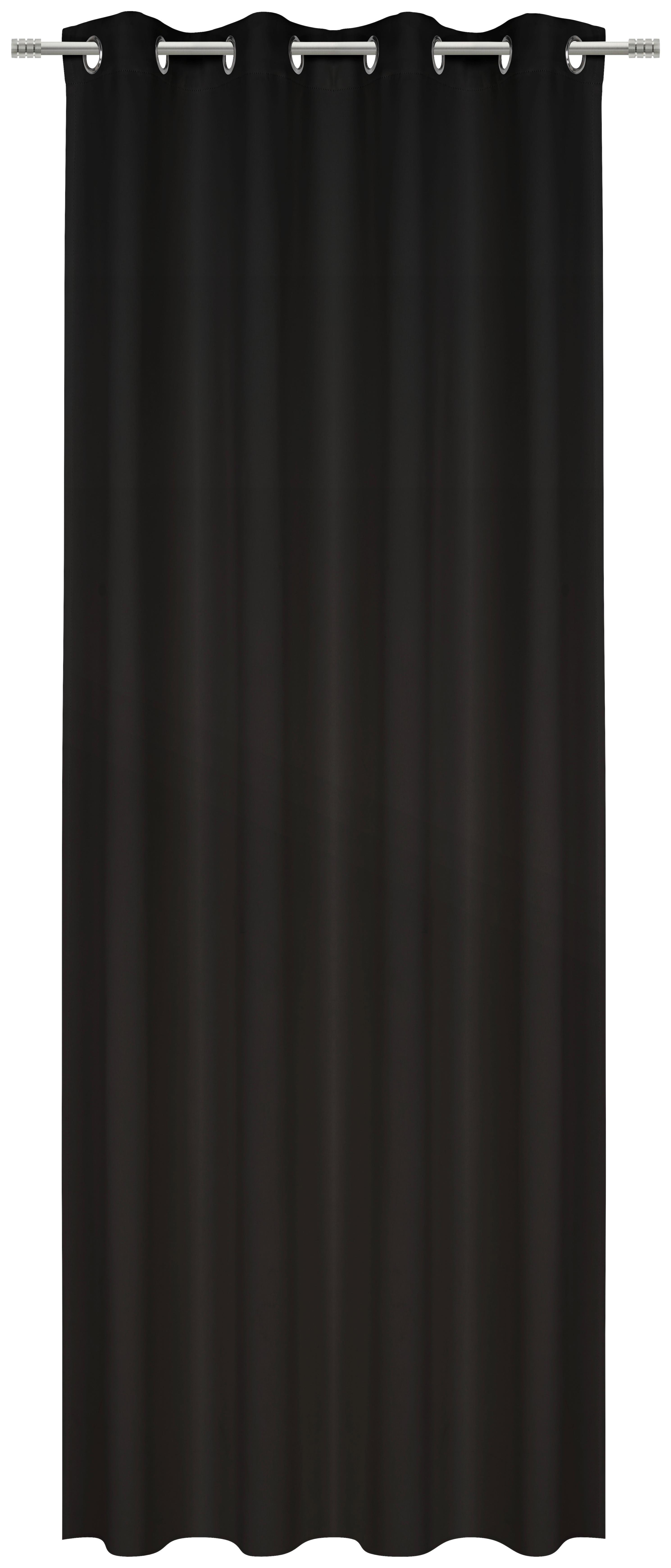 ZASŁONA ZACIEMNIAJĄCA LANDO - czarny, Basics, tkanina (140/245cm) - Esposa