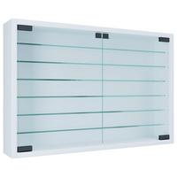 Viseča Vitrina Mandosa Xl, Bela - bela, Moderno, steklo/leseni material (60/40/10cm) - MID.YOU