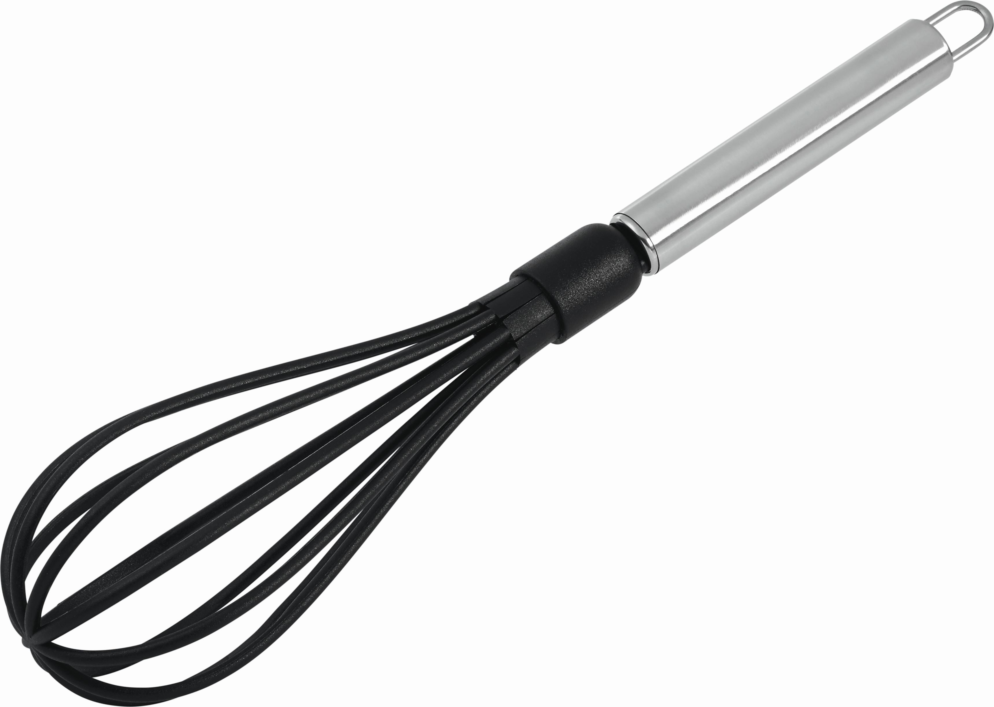 Schneebesen Luca in Schwarz - Silberfarben/Schwarz, Kunststoff/Metall (30cm) - Mömax