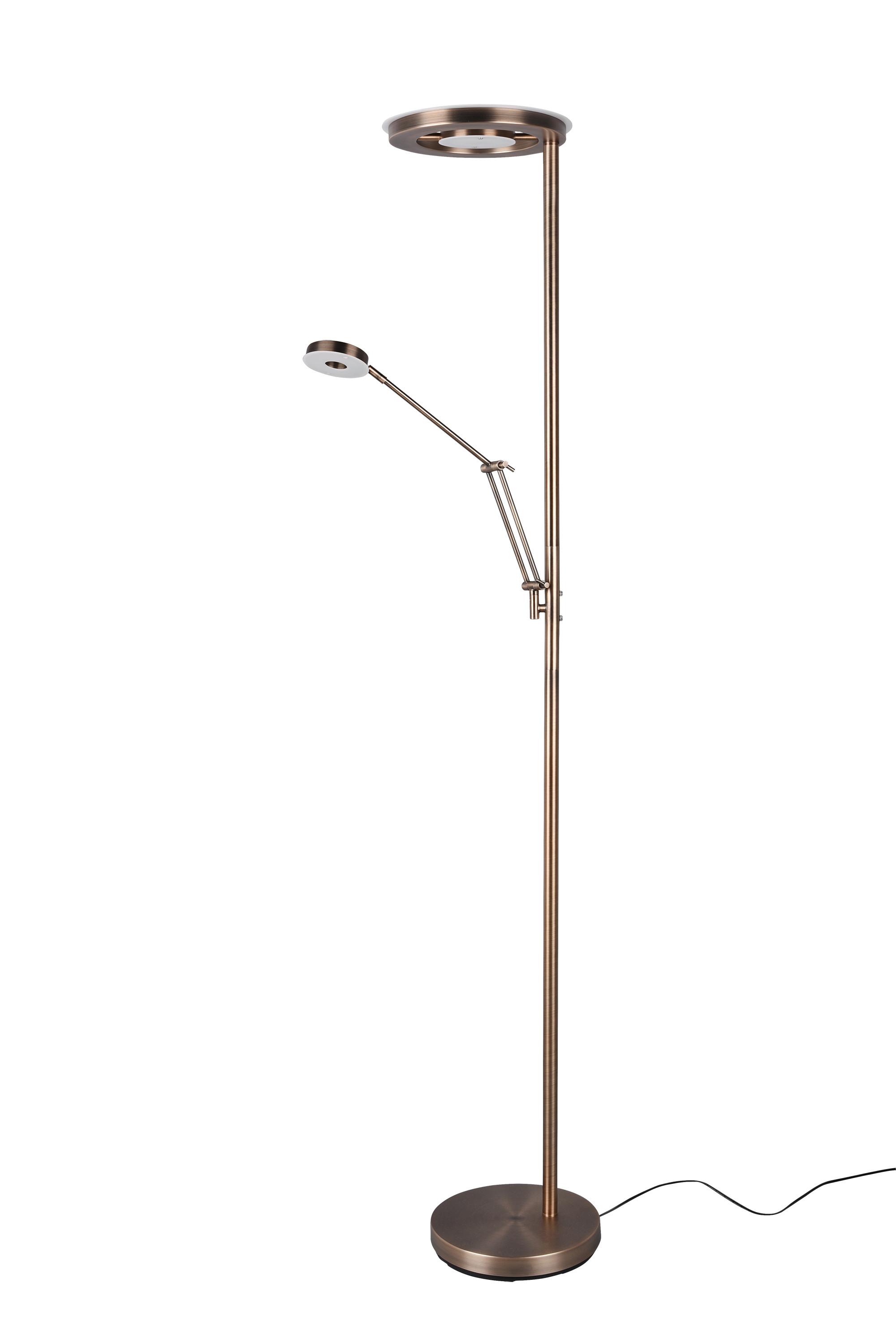 LED-Stehleuchte Barrie Messingfarben max. 32 Watt - Messingfarben, Basics, Metall (30/30/181cm) - Trio Leuchten