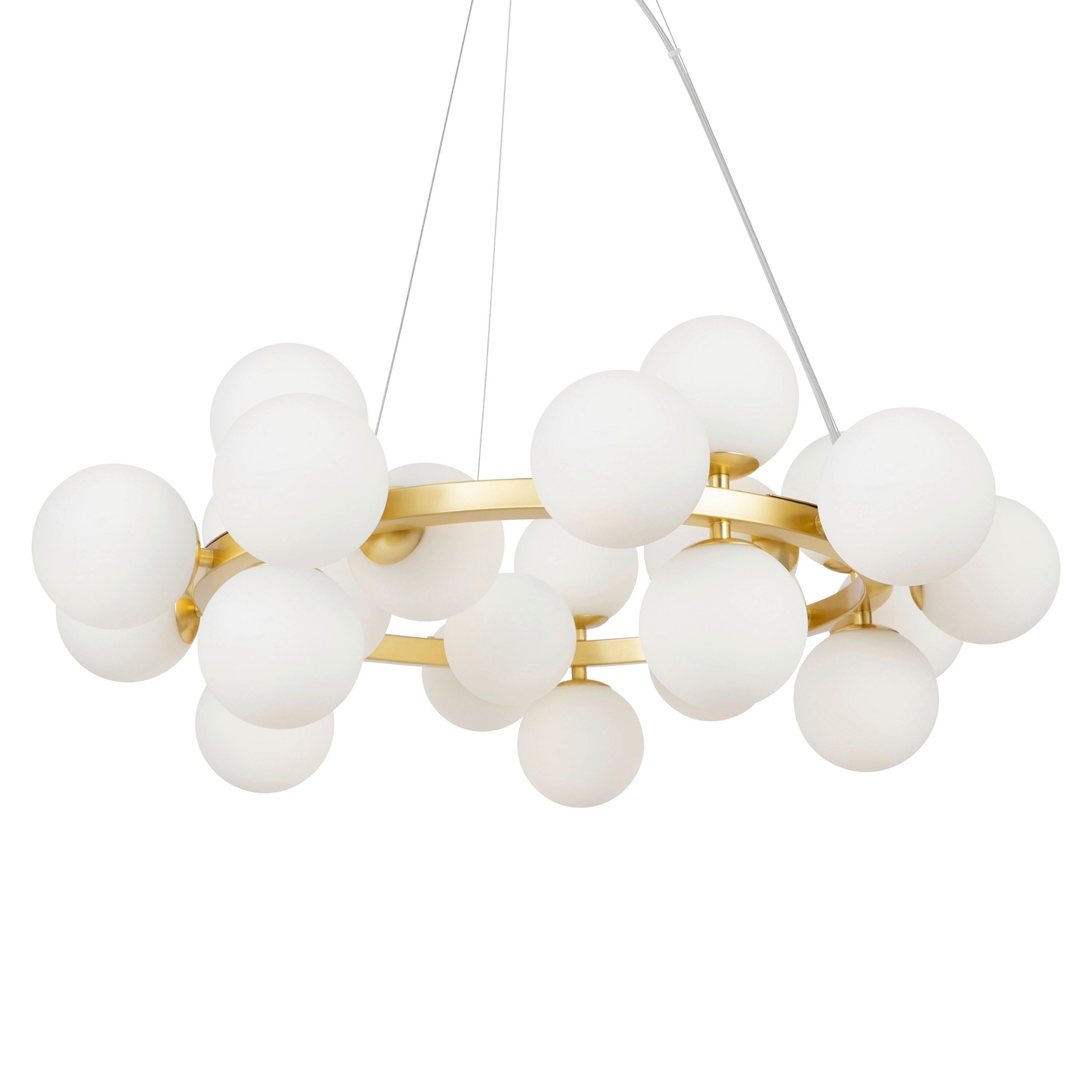 PENDELLEUCHTE DALLAS - Goldfarben, Basics, Glas/Metall (23,8/135,4/69cm) - MAYTONI