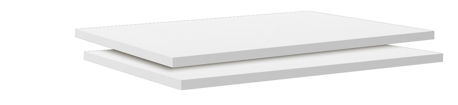 Einlegebodenset in Weiß - Weiß, MODERN, Holzwerkstoff (87,9/1,8/54,4cm) - Based
