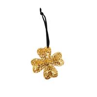 Dekohänger Happy Goldfarben - Goldfarben, KONVENTIONELL, Textil (7,5/7,5cm) - Mömax