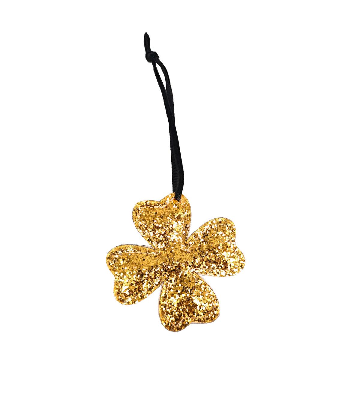 Dekohänger Happy Goldfarben - Goldfarben, KONVENTIONELL, Textil (7,5/7,5cm) - Mömax