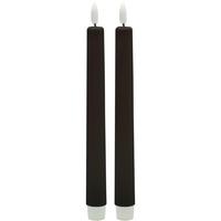 Stabkerze Rina Schwarz, 2er Set - Schwarz (2,2/22cm) - Mömax