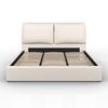 STOPPAD SÄNG PERLA - beige/svart, Modern, trä/textil (180/200cm) - Bessagi Home