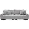 Canapea Bigsofa TOLEDO - gri deschis, Konventionell, textil (250/100/90cm) - Best Price