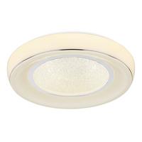 LAMPA SUFITOWA LED 483110-24DS - biały/opal, Basics, tworzywo sztuczne/metal (49/9cm) - Globo