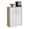 Aktenschrank Office Edition Weiß/Sonoma Eiche - Weiß/Sonoma Eiche, MODERN, Holzwerkstoff (84,5/114/33cm) - MID.YOU