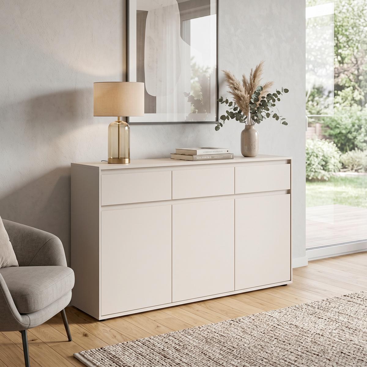 Komoda Zapato - kašmir, Moderno, drvni materijal/plastika (137/85/35cm) - Modern Living