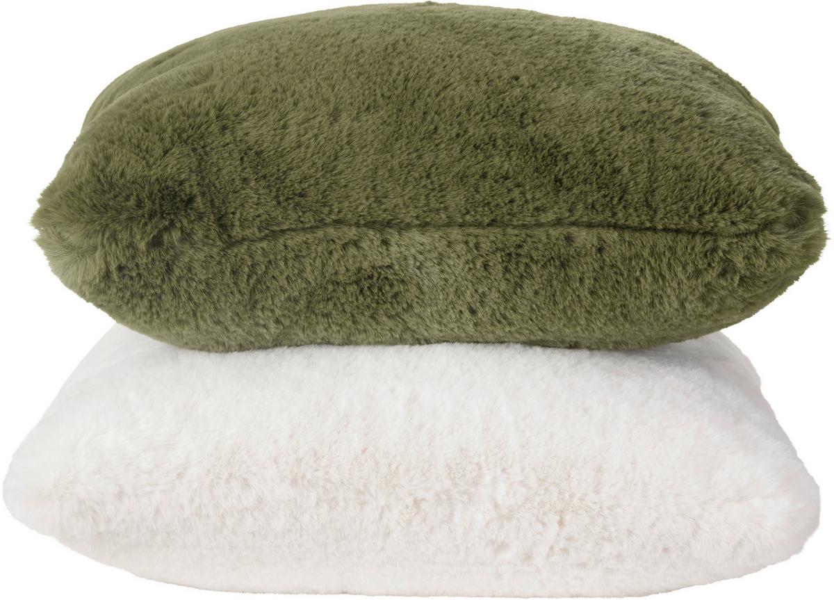 Krznena Blazina Liz - zelena, Moderno, tekstil (45/45cm) - Premium Living