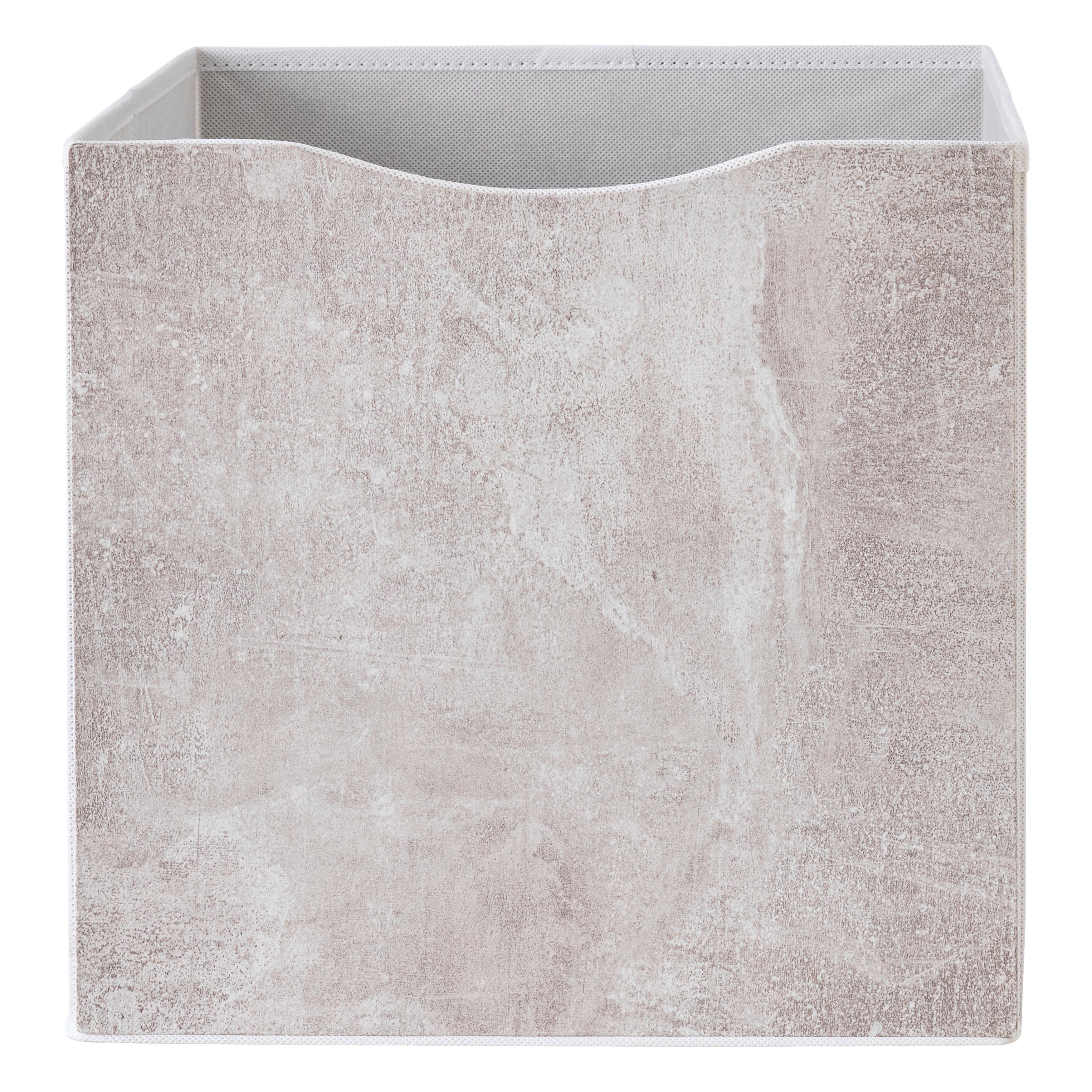 VIKBAR FÖRVARINGSKORG BETTY - grå, Klassisk, trämaterial/textil (33/33/32cm) - Mömax