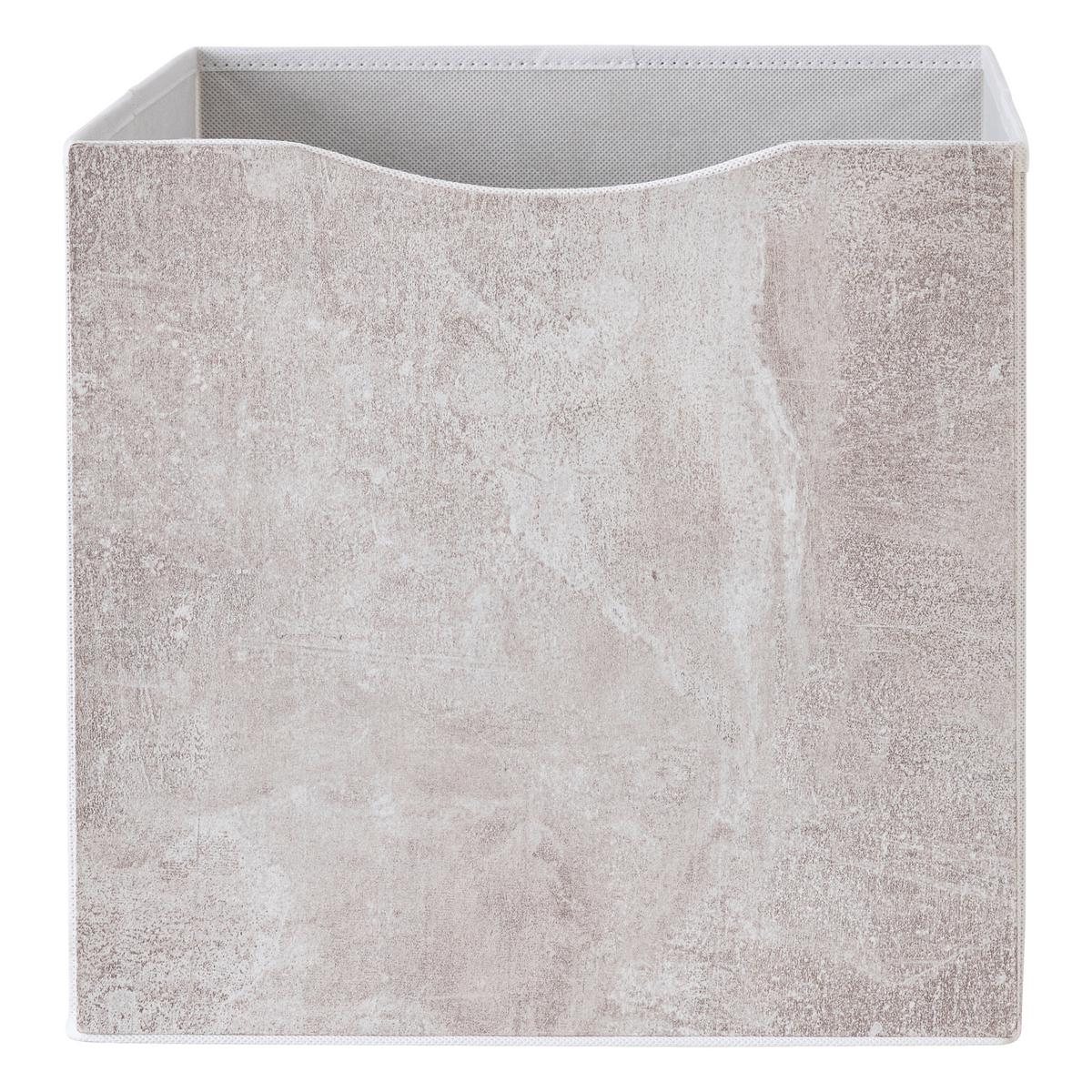 Zložljiv Zaboj Betty - siva, Konvencionalno, tekstil/leseni material (33/33/32cm) - Mömax