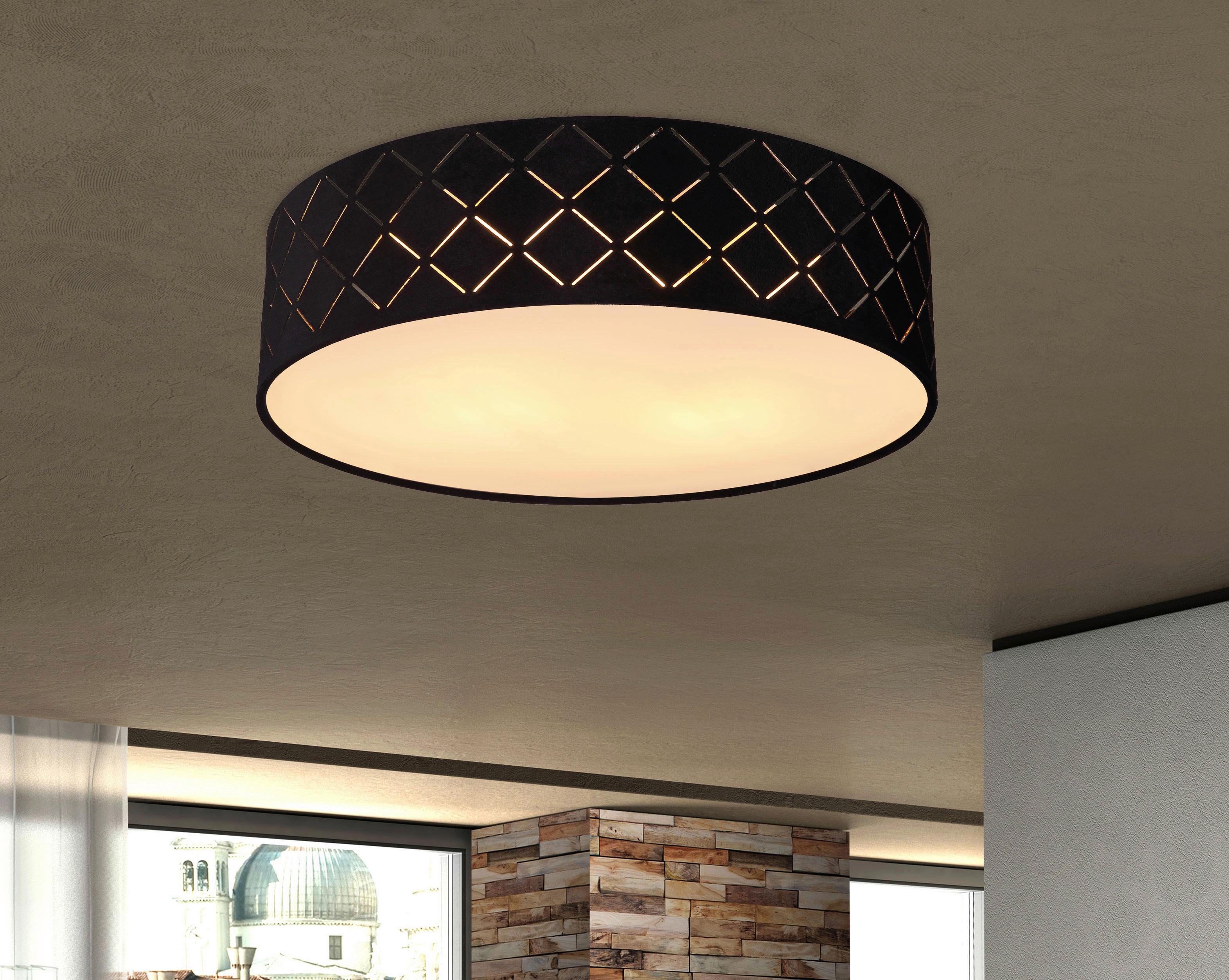LAMPA SUFITOWA 15363B VARIOS - czarny/biały, Design, tworzywo sztuczne/metal (38/10cm) - Globo