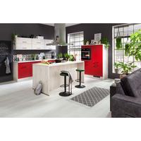 Einbauküche IP 1200 in Rot/Ahornfarben - Rot/Ahornfarben, MODERN, Holzwerkstoff - Impuls