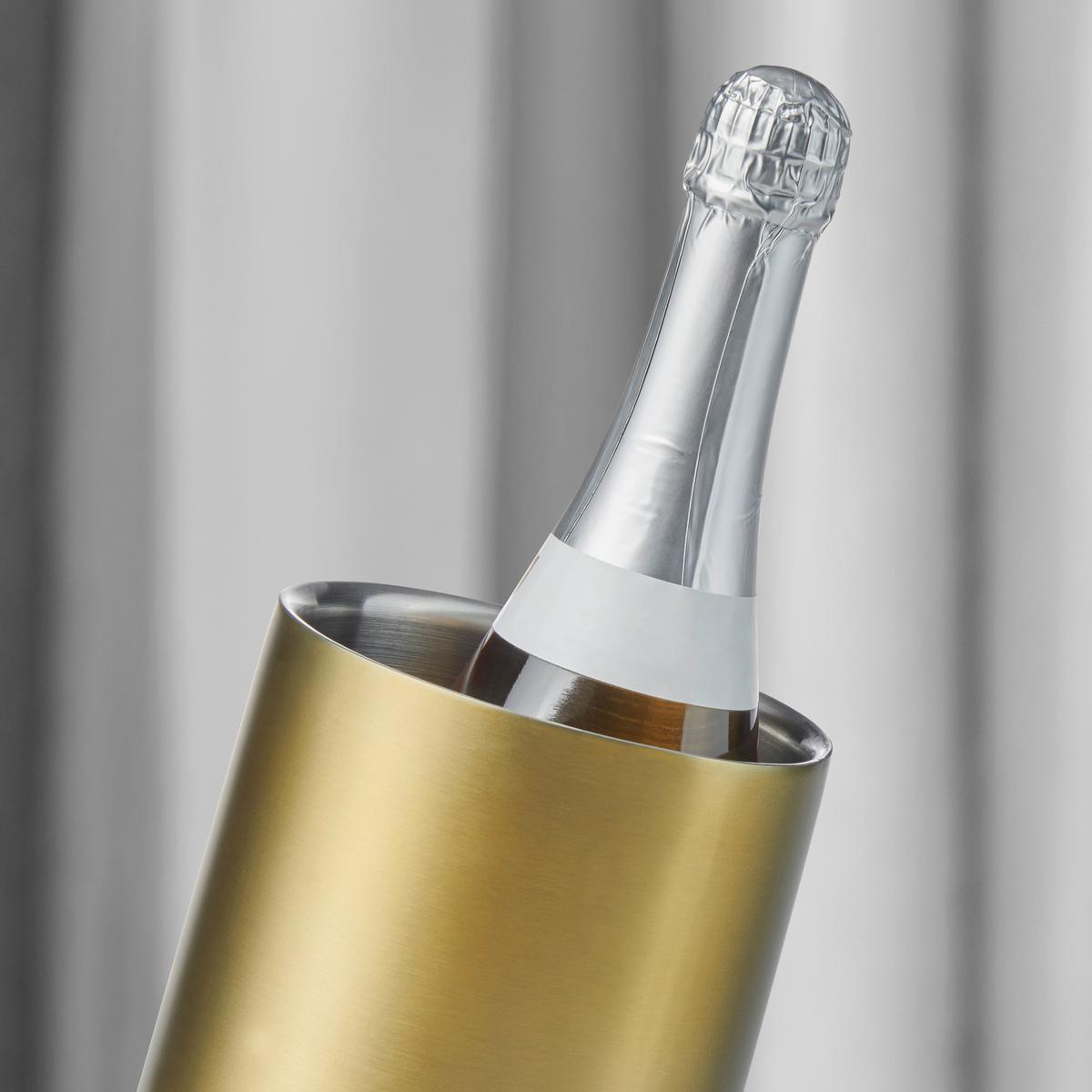 Posuda Za Hlađenje Boca Glamur - zlatne boje, Moderno, metal/plastika (12/23,5cm) - Premium Living