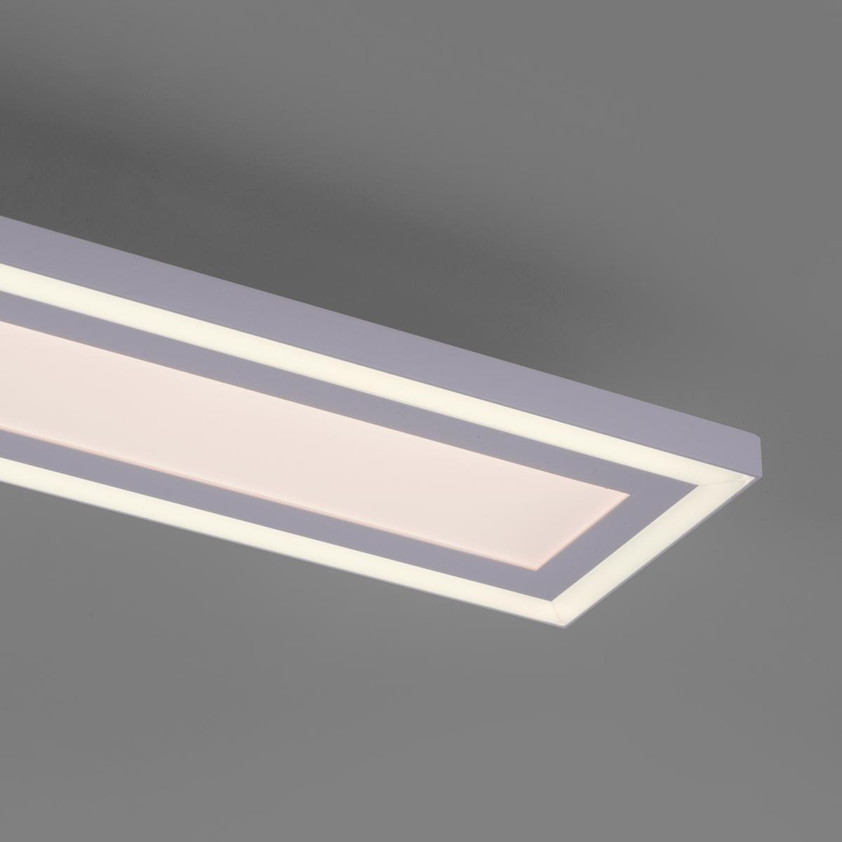 LED-Deckenleuchte Edging max. 35 Watt - Weiß, Basics, Kunststoff/Metall (100/11,8/6cm)